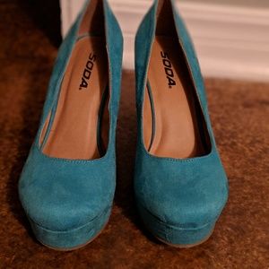 Teal Wedges